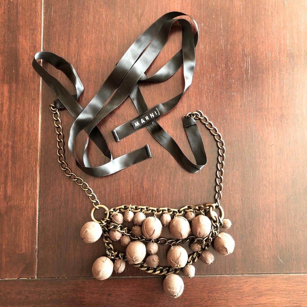 Marni Multi Bead Statement Necklace - image 1